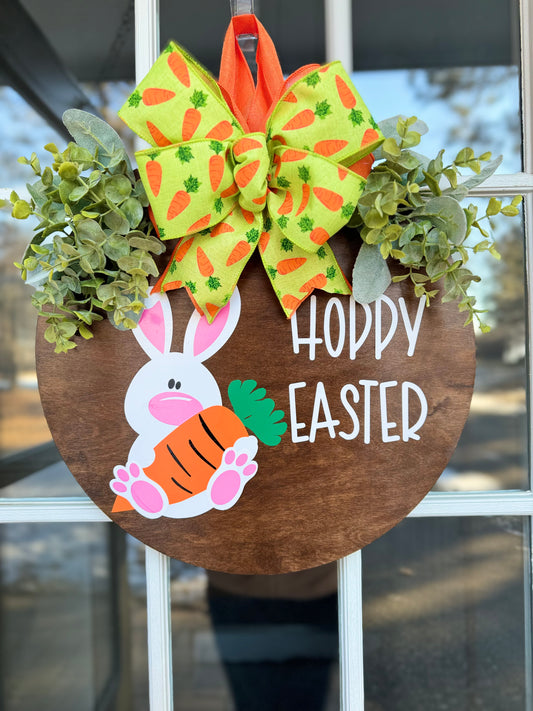 Hoppy Easter Bunny Door Hanger