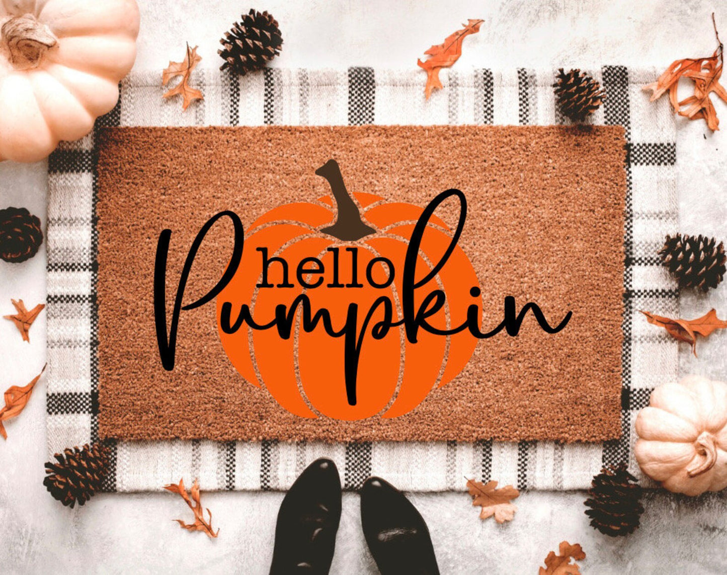 Hello Pumpkin Doormat