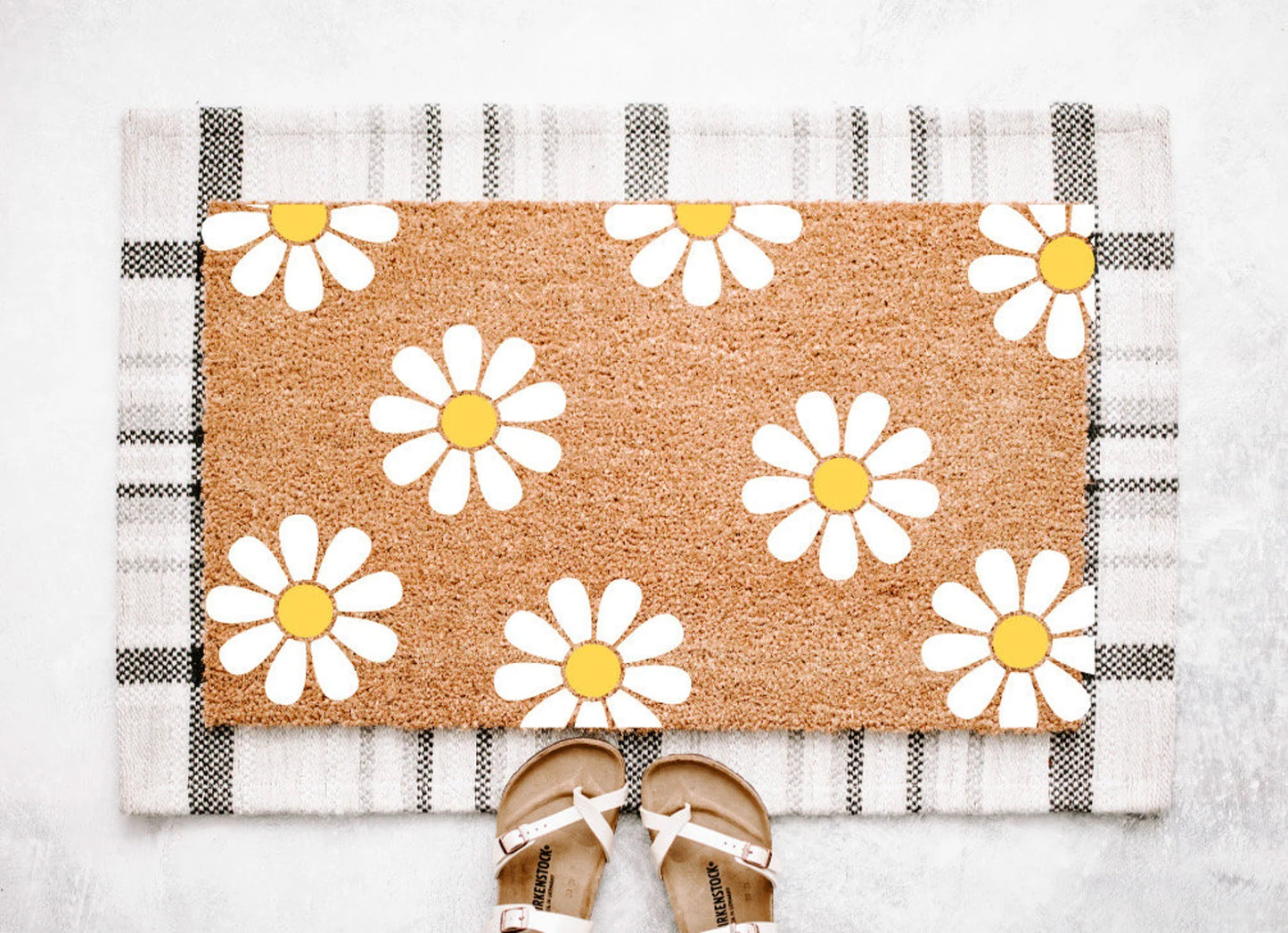 Daisy Floral Doormat