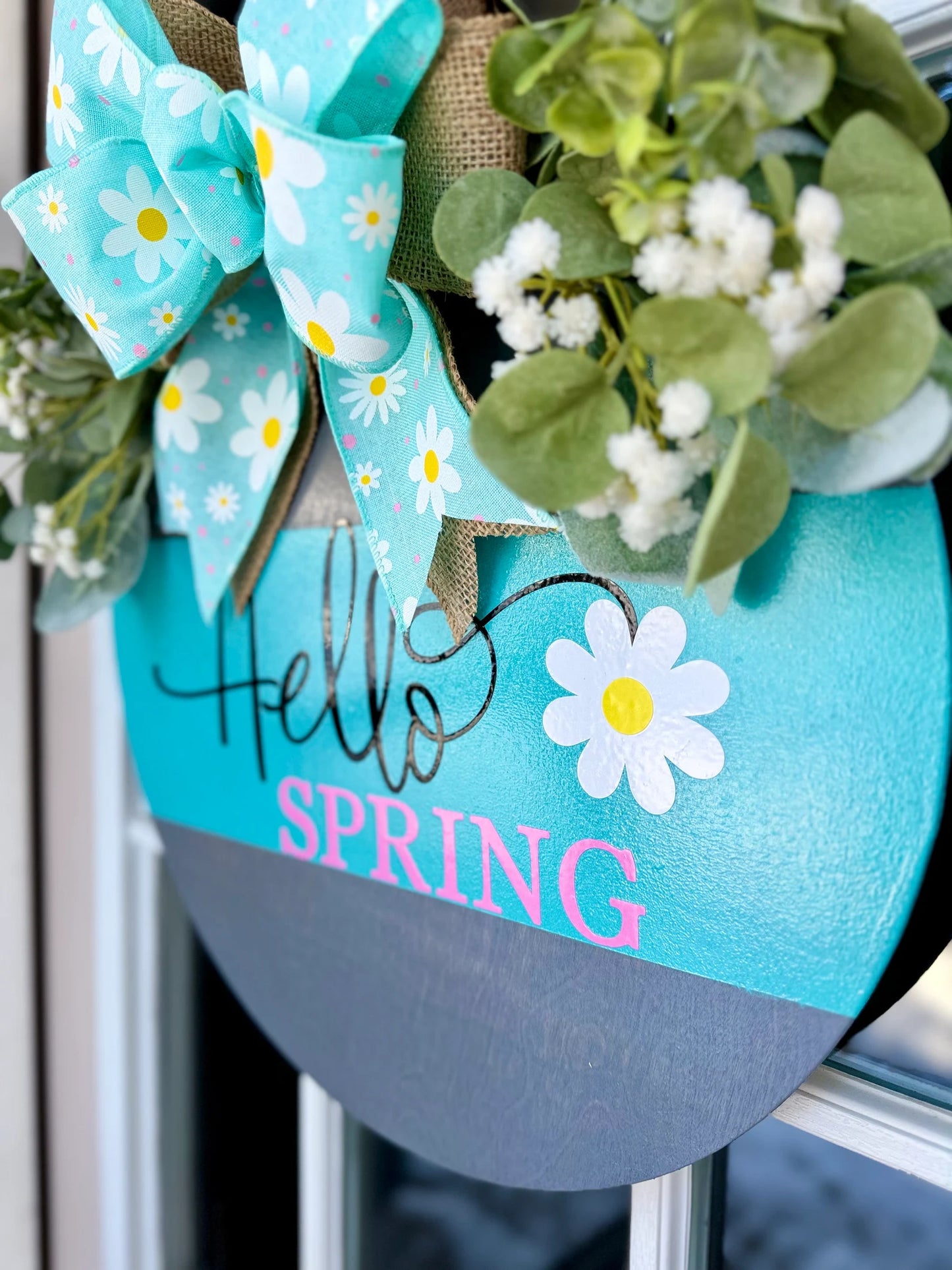 Hello Spring Daisy Door Hanger