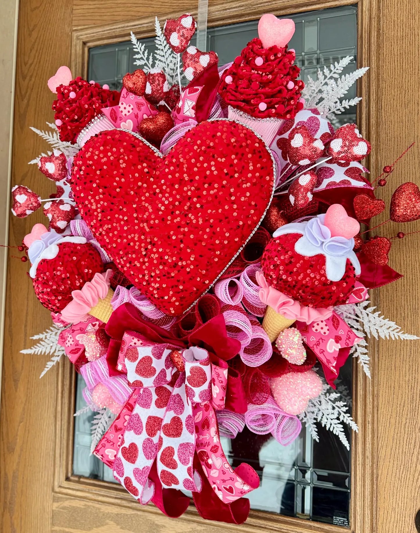 Valentine’s Day Heart Wreath | Valentines Day Door Decor | Valentine’s Decor