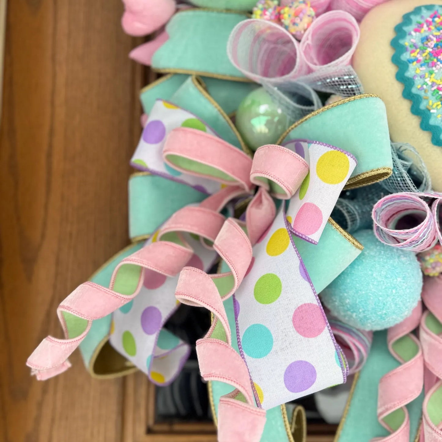 Heart Sugar Cookies Wreath | Valentine’s Day Wreath | Valentines Day Door Decor