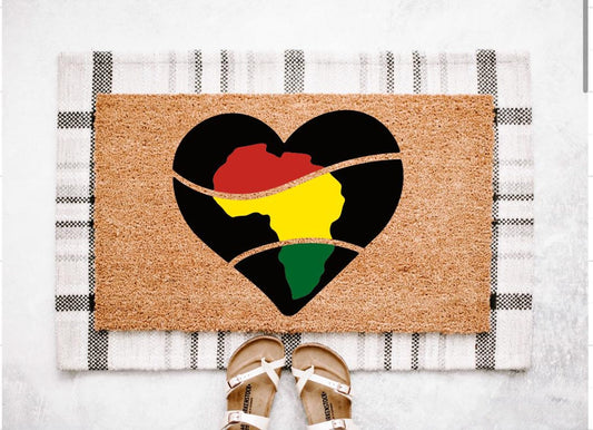 Heart Africa Doormat