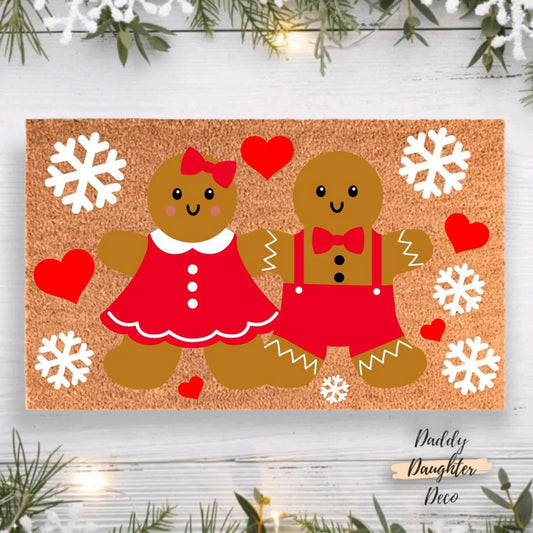 Gingerbread Christmas Doormat  | Christmas Porch Decor