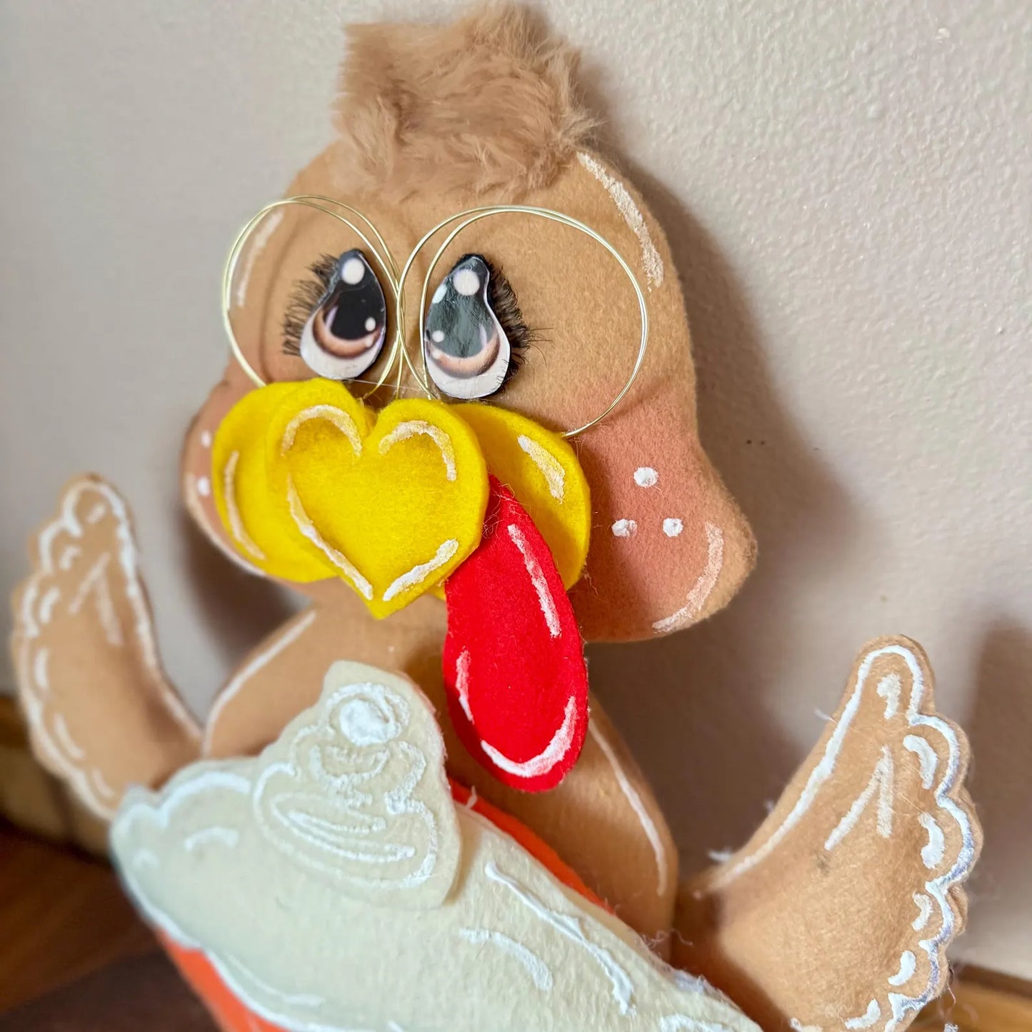 Turkey Wreath Attachment | Thanksgiving Wreath Embellishment