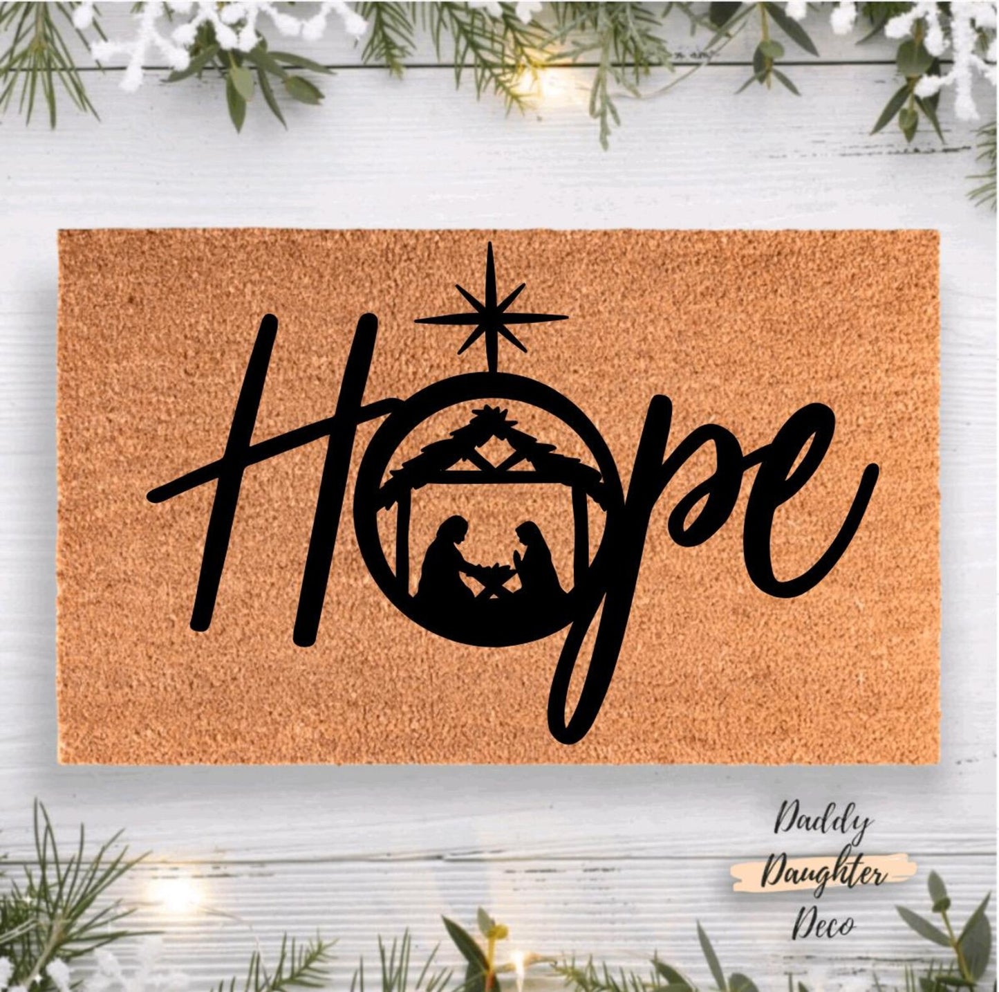 Nativity Christmas Doormat | Christian Doormat | Holiday Doormat