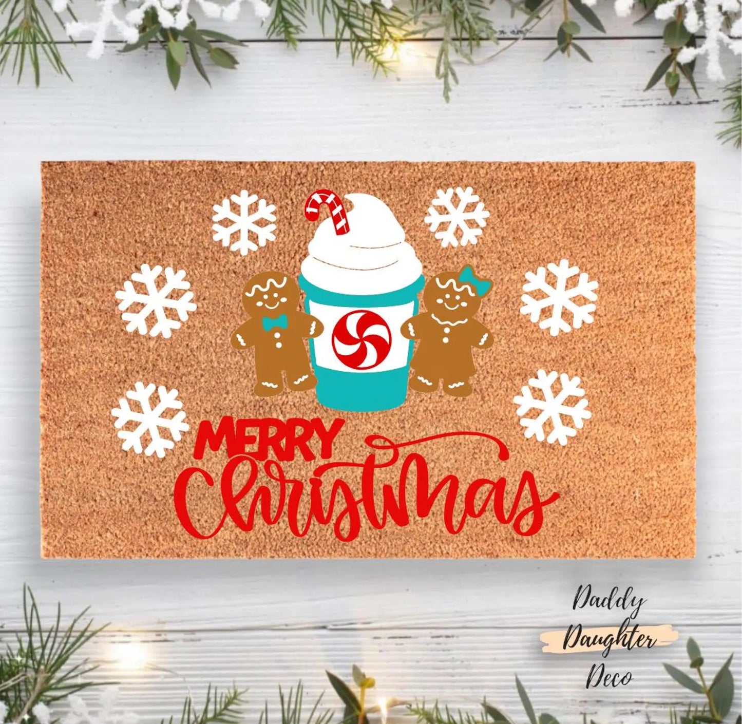 Gingerbread Christmas Doormat
