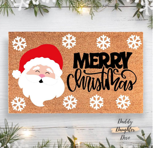 Merry Christmas Santa Doormat