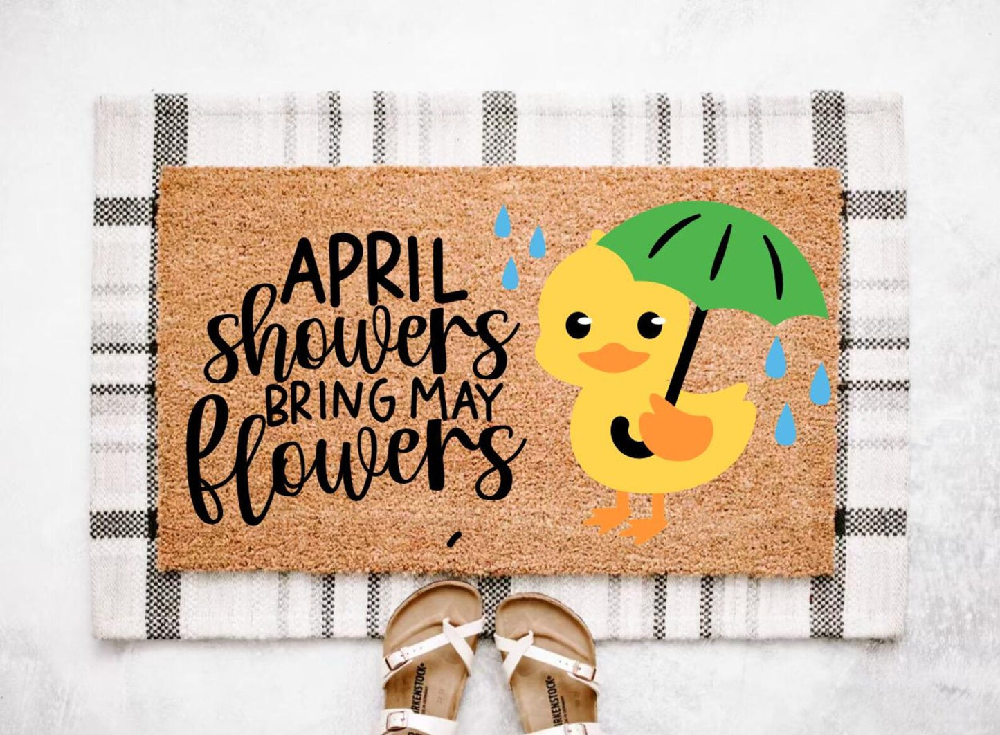 April Showers Spring Doormat