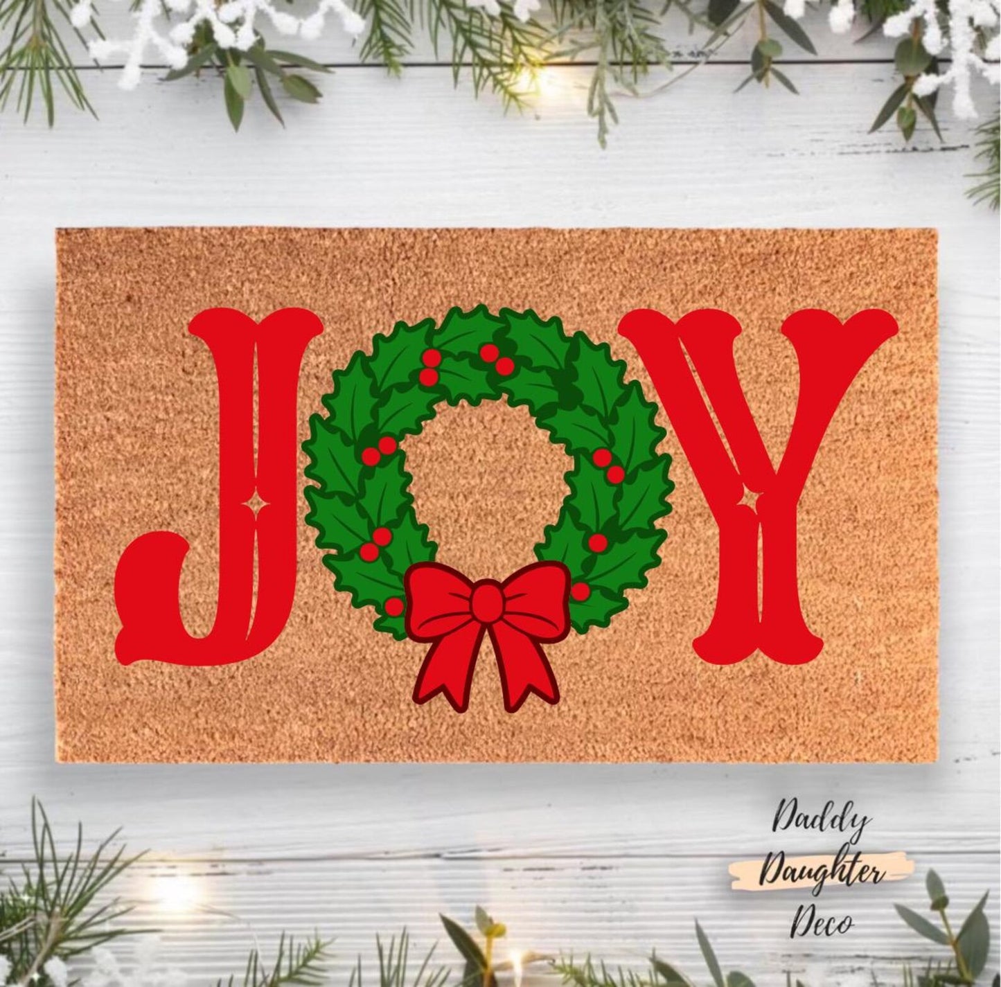 Joy Christmas Doormat