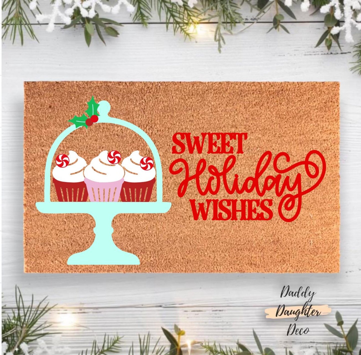 Sweet Holiday Wishes Doormat