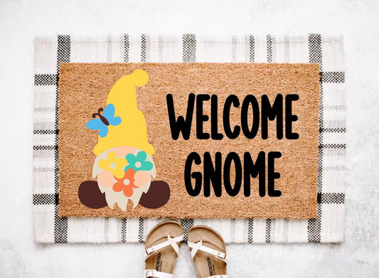 Welcome Gnome Spring Doormat