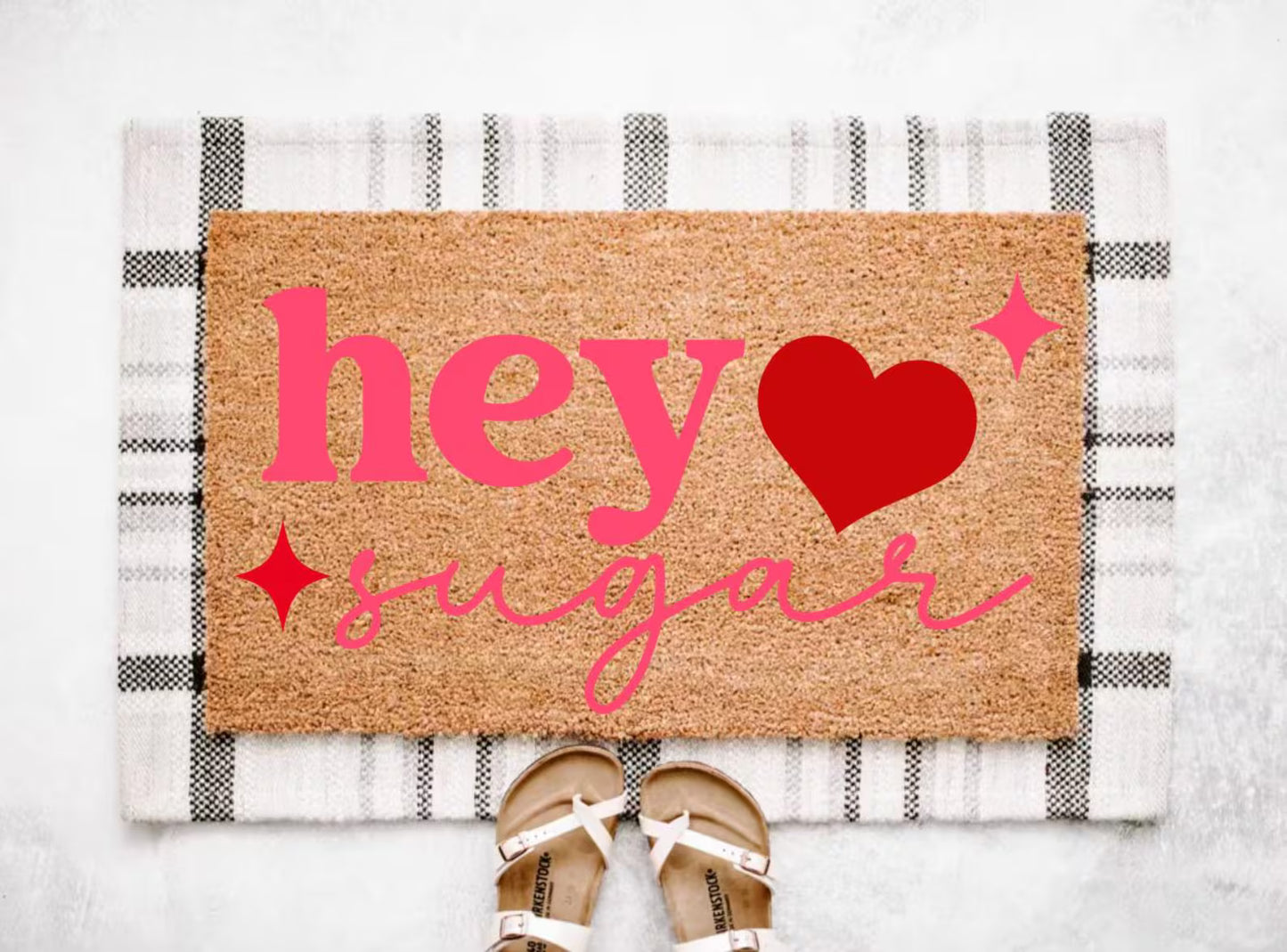 Hey Sugar Valentine’s Day Doormat