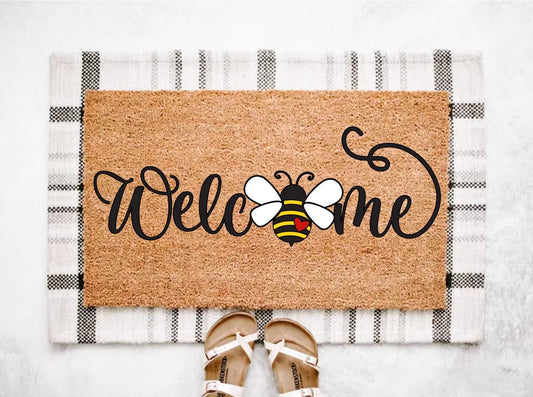 Spring Bee Welcome Doormat