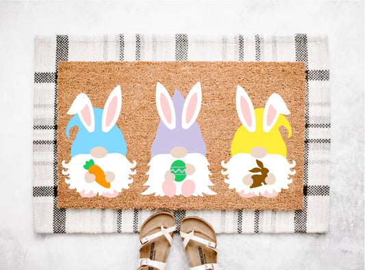 Gnomes Easter Doormat