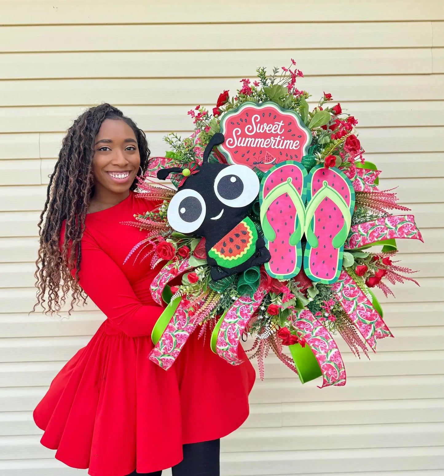 Summer Watermelon Ant Wreath