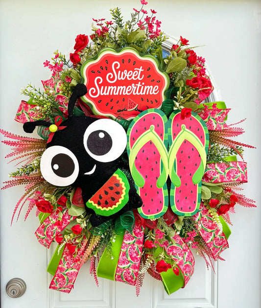 Summer Watermelon Ant Wreath