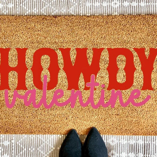 Howdy Valentine Doormat