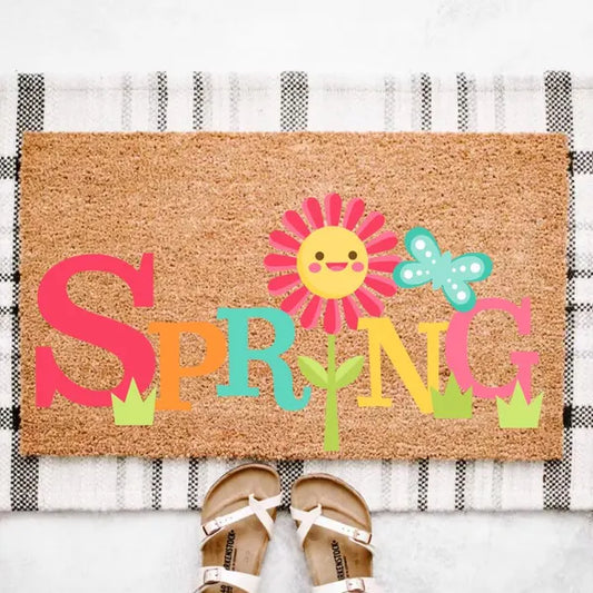 Spring Daisy Doormat