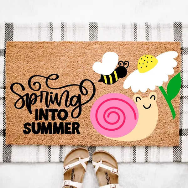 Spring Welcome Doormat