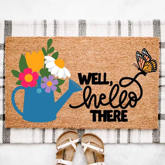 Spring Welcome Doormat