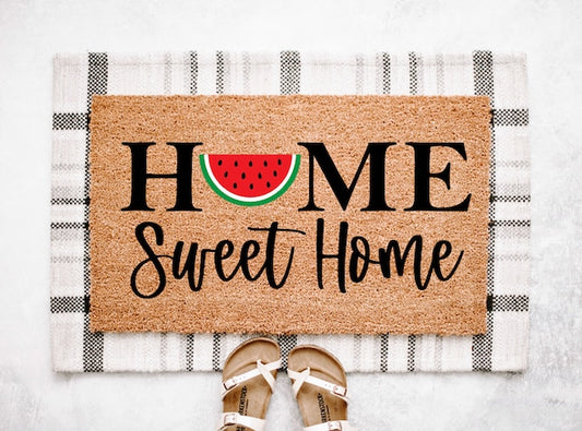 Home Sweet Home Watermelon Doormat