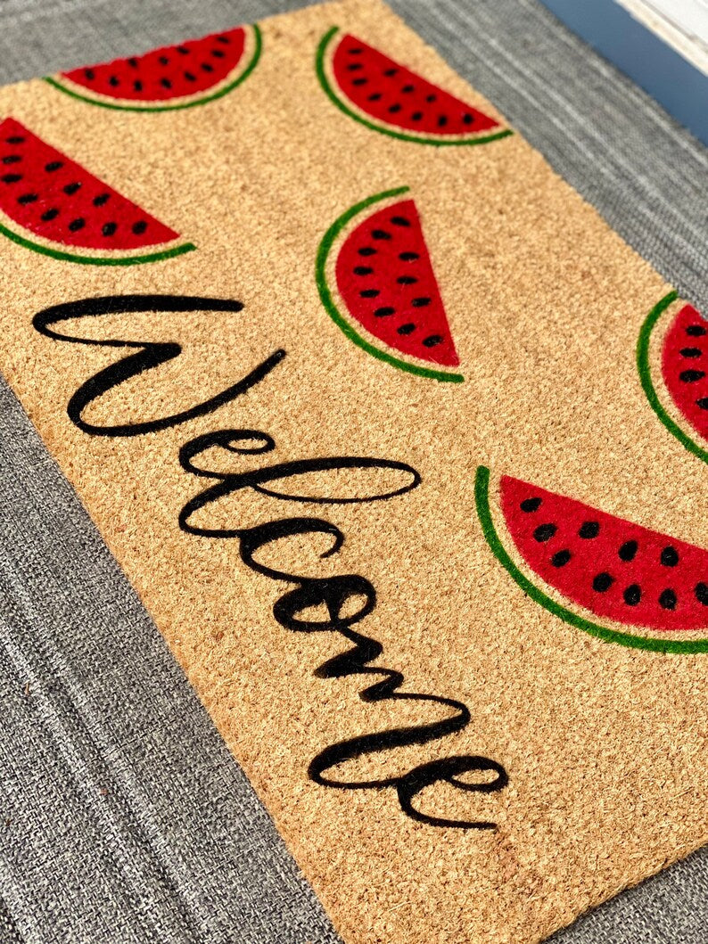 Watermelon Welcome Doormat