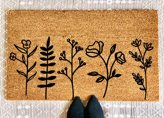 Wildflower Floral Doormat