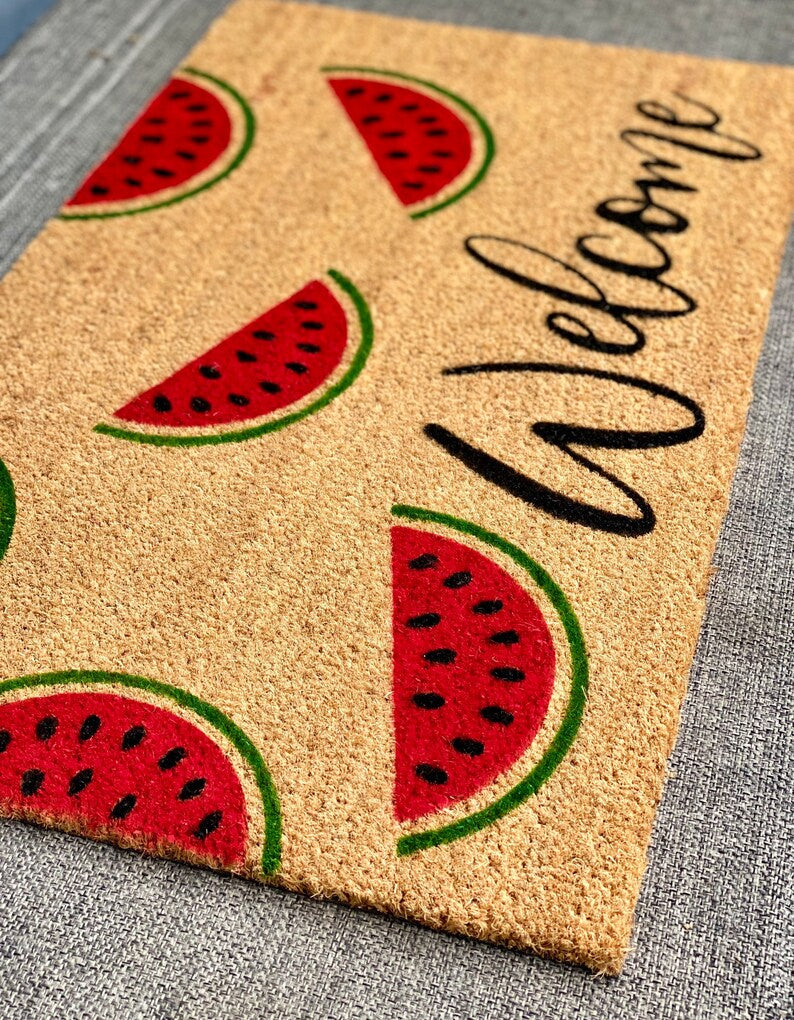 Watermelon Welcome Doormat