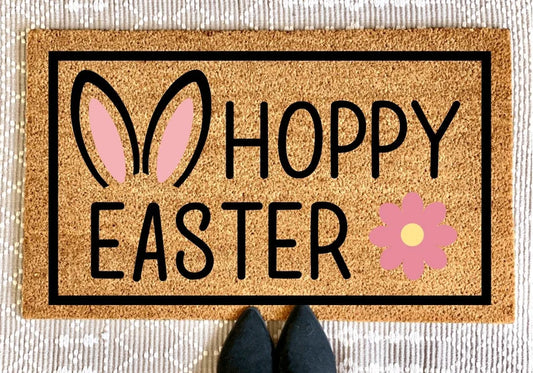 Hoppy Easter Doormat