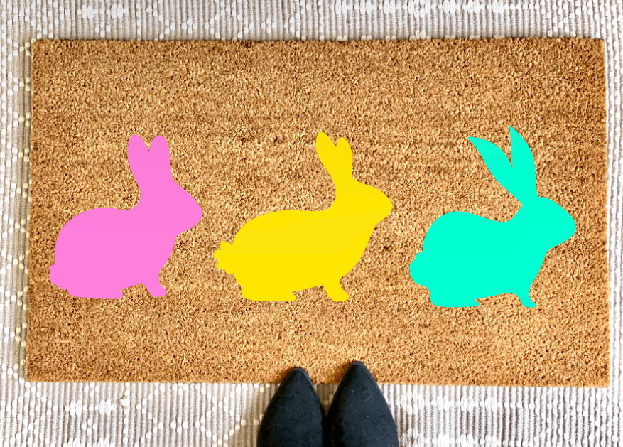 Bunny Trio Doormat