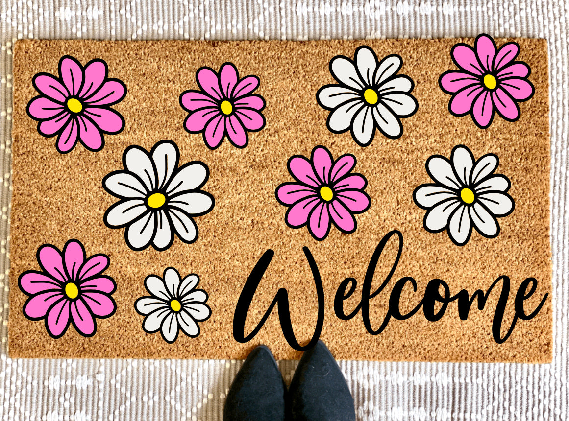 Welcome Daisy Doormat