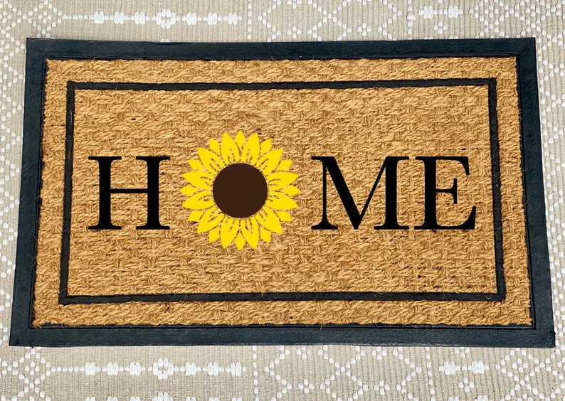 Home Sunflower Woven Doormat