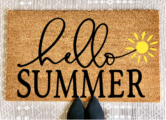 Hello Summer Sunshine Doormat