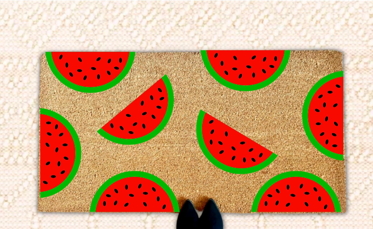 Watermelon Pattern - Double Door Doormat