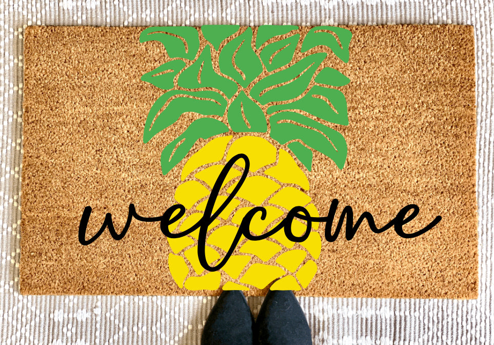 Welcome Pineapple Doormat