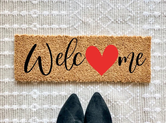 Welcome Heart Doormat