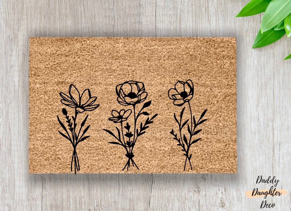 Floral Trio Doormat