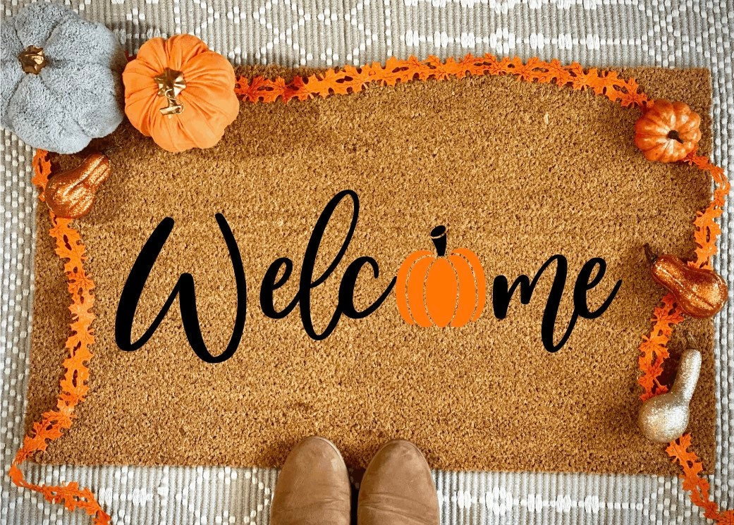 Welcome Pumpkin Doormat