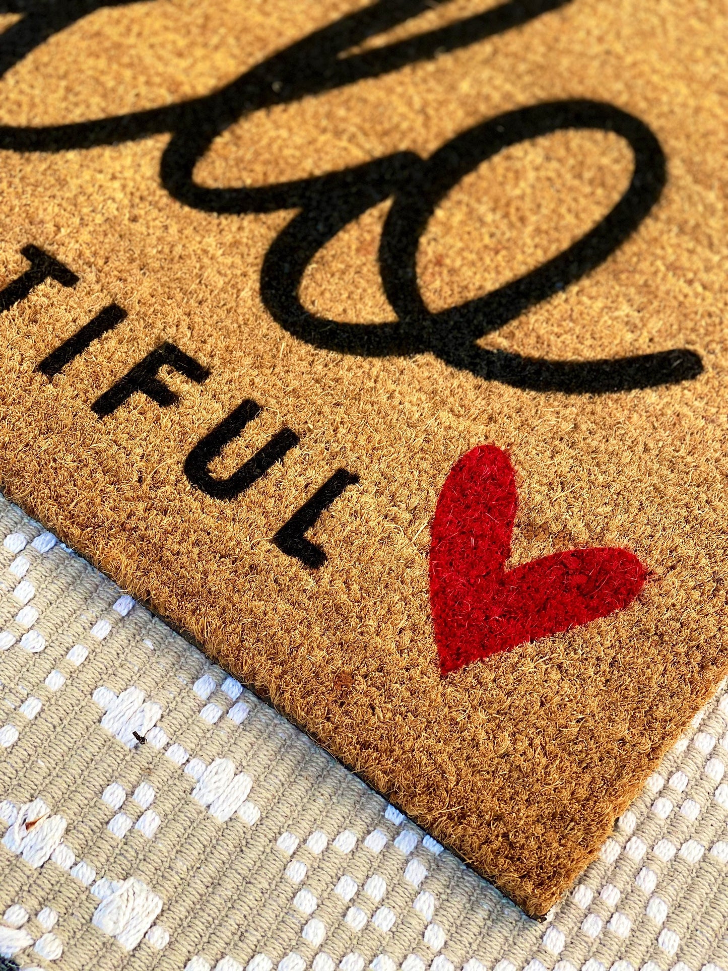 Hello Beautiful Heart Doormat