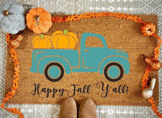 Happy Fall Y’all Truck Doormat