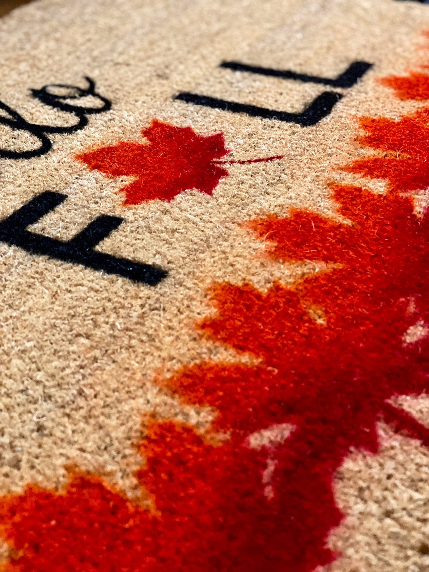 Hello Fall Leaves Doormat