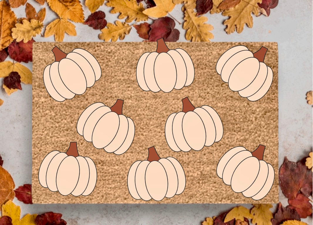 Neutral Pumpkin Doormat