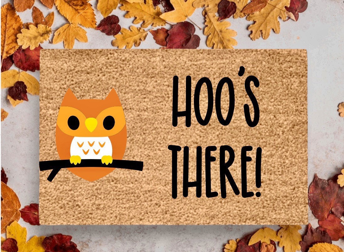 Hoo’s There Owl Doormat