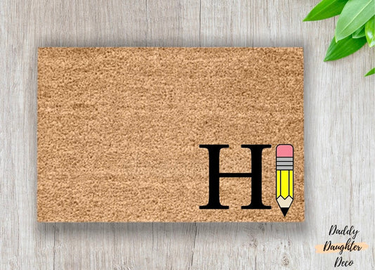 Classroom Doormat | Pencil Doormat | School Doormat | Classroom Welcome Mat | Teacher Appreciation Gift | Teacher Doormat | Classroom Decor