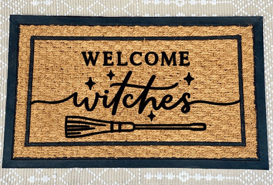 Welcome Witches Woven Doormat