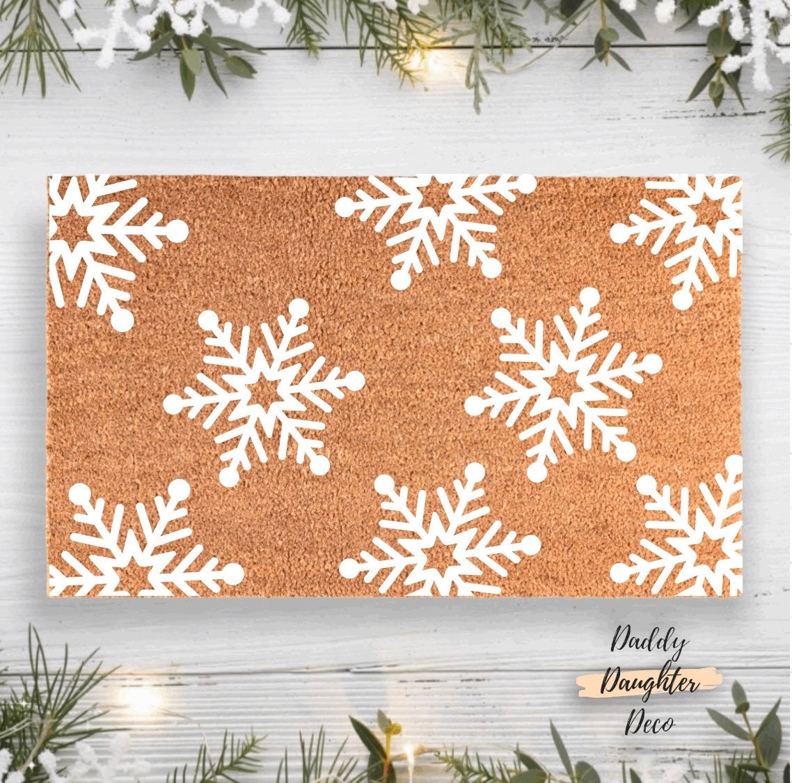 Snowflake Pattern  Doormat