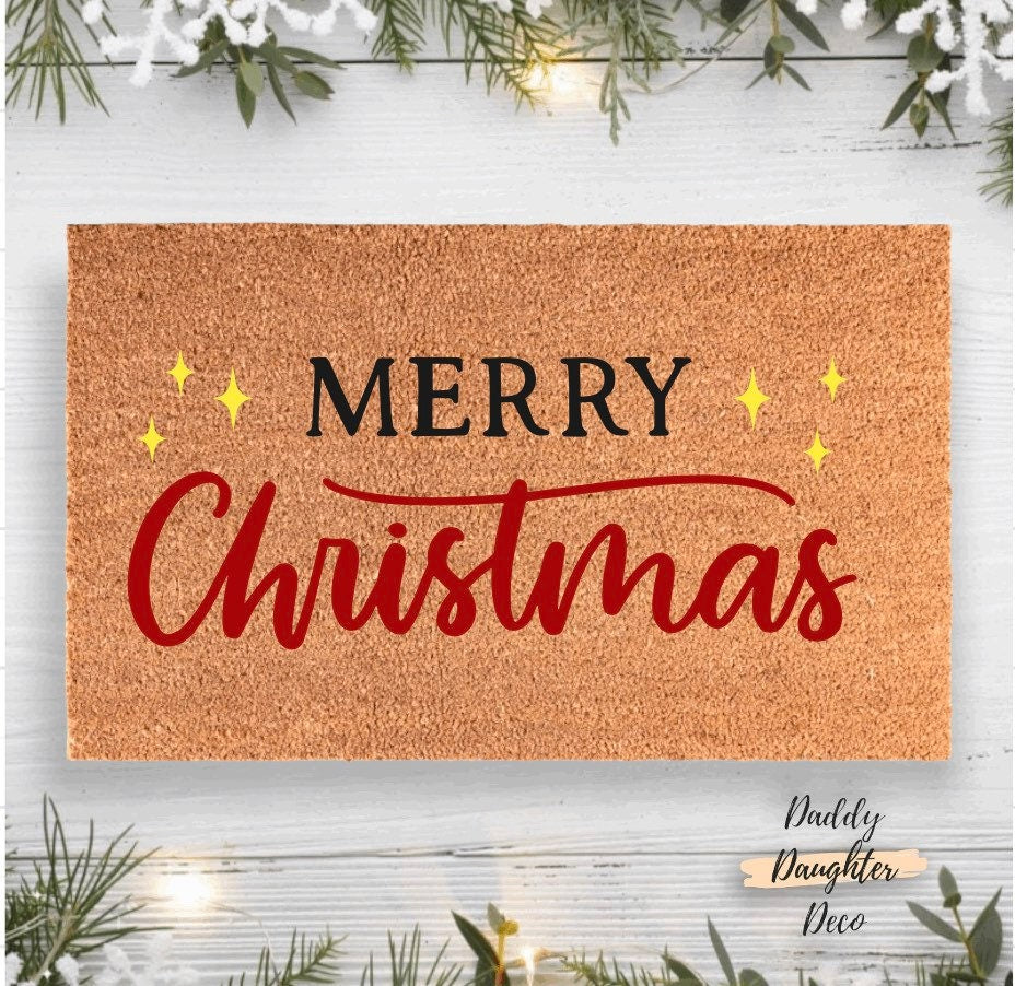 Merry Christmas Holiday Doormat