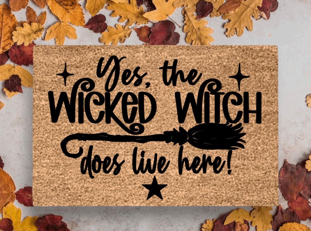 Halloween Doormat | Halloween Porch Decor | Funny Doormat | Outdoor Fall Decor | Autumn Doormat | Halloween Decorations