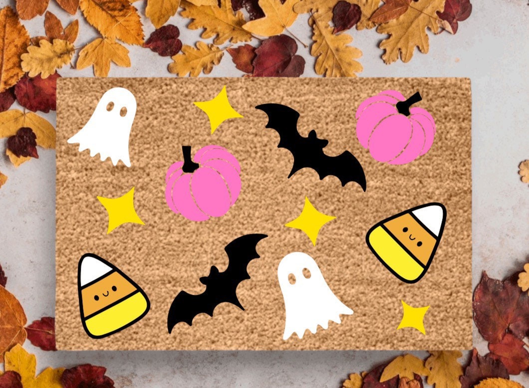 Halloween Pattern Doormat